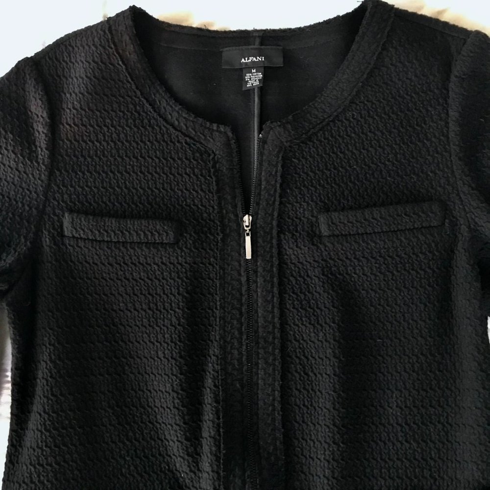 Alfani Knit Jacket Sz M